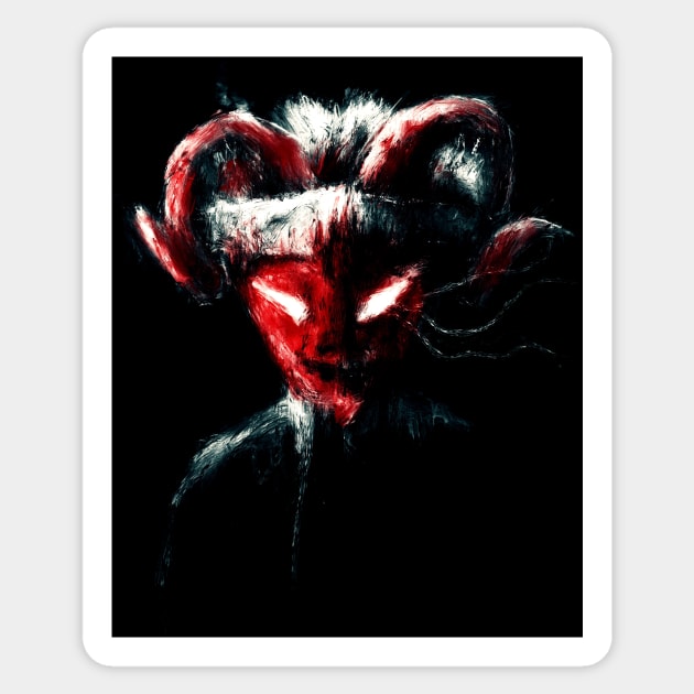 Red devil Sticker by Interium